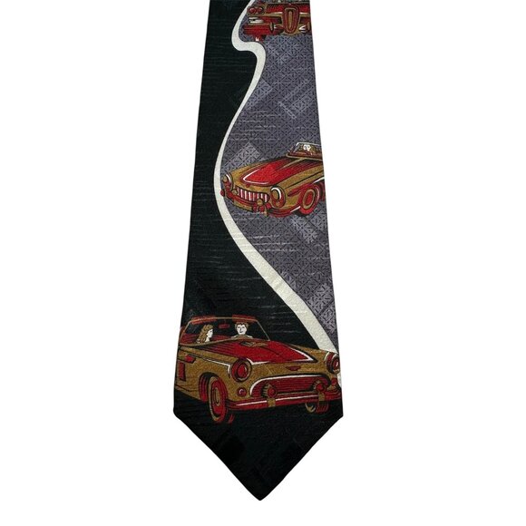 Don Loper Other - Don Loper Beverly Hills Vintage Silk Tie With Retro Car Design